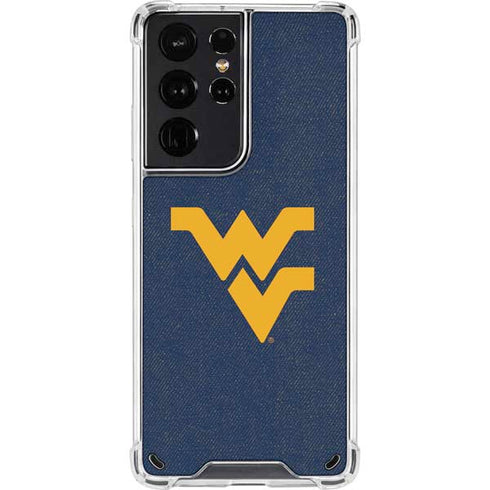 West Virginia University Basketball Galaxy S21 Ultra 5G Clear Case